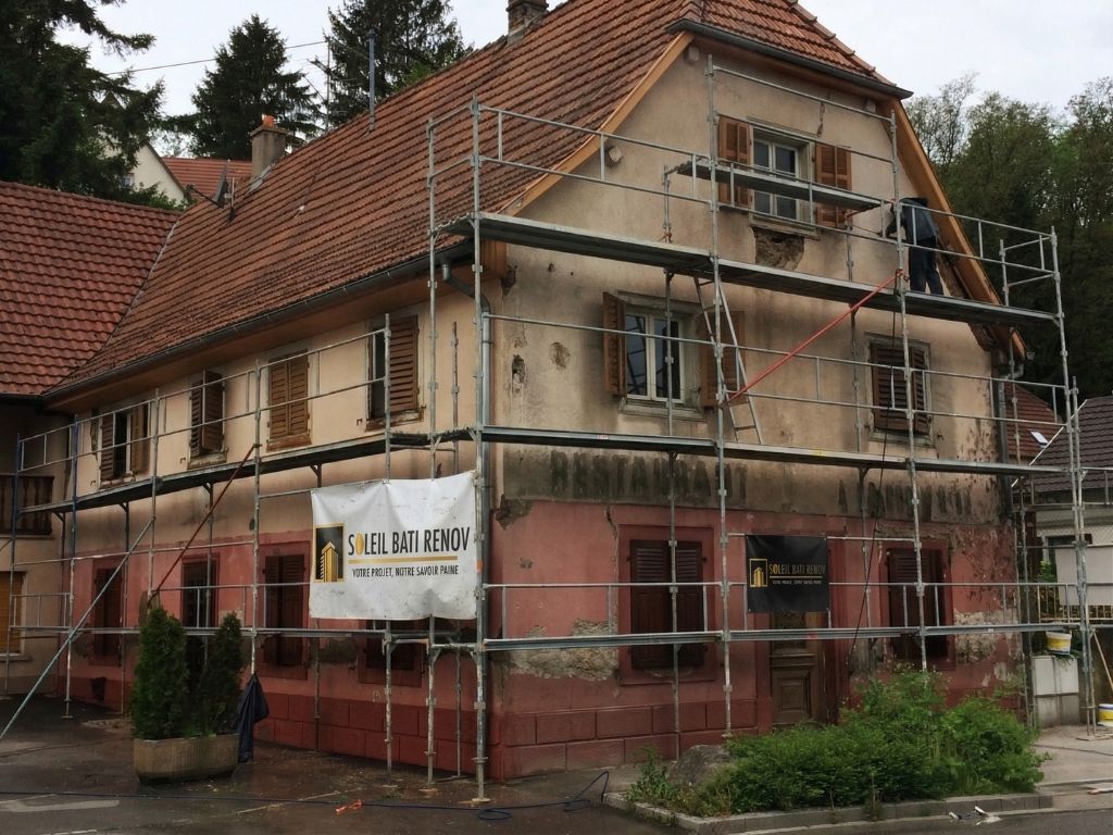Façade avant ravalement