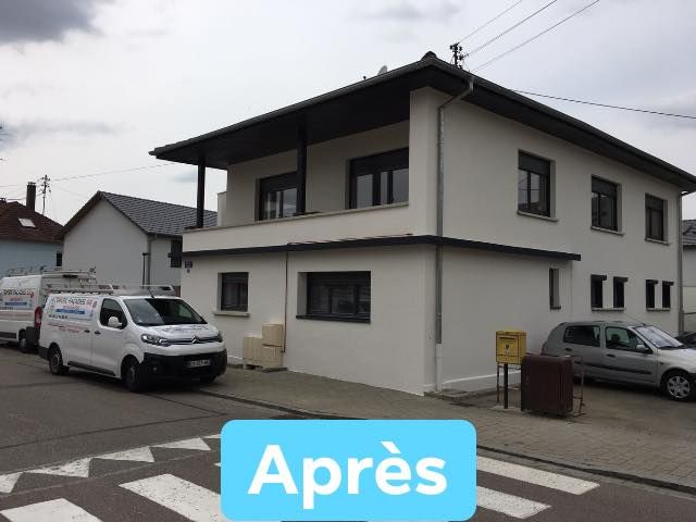 Façade avant ravalement